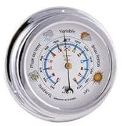 ALCIUMPECHE Baromètre - Chromé 145 mm - Fond Couleurs - B104