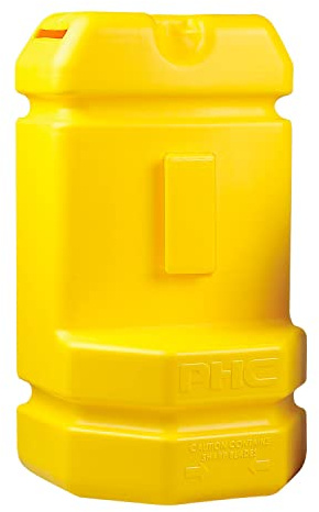 Pacific Handy Cutter Blade Bank, Used Razor Blade Disposal with Wall Mount, Safely Dispose of Used Blades, Keep Blades Out of Trash Bags, Off of Floors, and Away from Other Hazardous Locations, Yellow (BH00206)