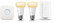 Philips Ampoule blanche Ambiance personnelle Éclairage sans fil Kit d'éclairage de débutant LED E27, 2 ampoules 9,5 W E27 Interrupteur de variateur d'intensité, Compatible avec Apple Home et Alexa