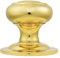 Centre Door Knob (External Door Furniture) - Finish - Polished Brass(PB)