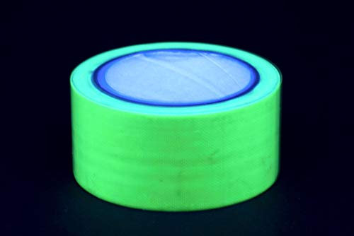 Neontape grün 50mm x 10m (0,99€/m) 1 Rolle Neonklebeband Tape Klebeband uv aktiv Schwarzlicht Gaffa