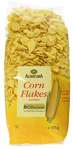 Alnatura Bio Cornflakes, glutenfrei, 6er Pack (6 x 375 g)