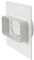La Ventilazione PMV126B Placca per Passaggi a Muro da Tubo Rettangolare a Tondo, 120x60 mm - 100 mm