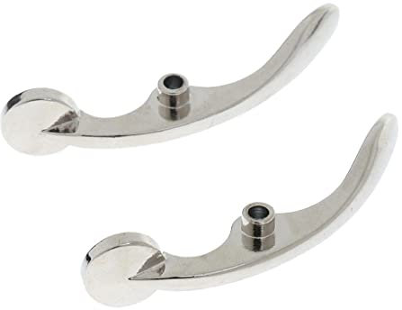 1 Paar Trompete Spit Valve Wasserschlüssel Trompete Ersatz Zubehör (Silber)