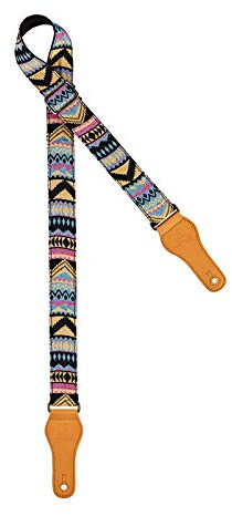 Ortega Guitars Ukulele Gurt Verstellbar - World Series - Baumwolle, Indian Sky (OCS-400U)