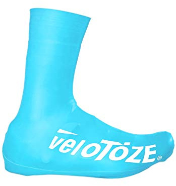 veloToze Überschuhe Road 2.0 hoch Gummi blau Größe S