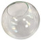 KCO Abat-jour globe de rechange moderne en verre transparent pour appliques murales suspendues (transparent)..