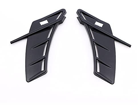 iSpchen Auto Lufteinlass Aufkleber Seiten Vent Aufkleber Dekoration Trim Cover Abdeckung ABS Seite Entlüftungs Kotflügel Motorhaube Dekorative Aufkleber für A3 A4L A5 A6L A7 Q3 Q5