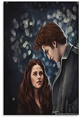GNKIO Twilight Movie Poster Leinwand Kunst Poster und Wand Kunst Bild Druck Moderne Familie Schlafzimmer Dekor Poster 12x18inch(30x45cm)