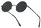 PARTY GO Sonnenbrille Herren & Damen UV400 Polarisiert Vintage Kleine Runde Lennon Brille, Schwarz
