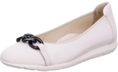 ARA Women's Sardinia Ballet Flat, Cream, 5.5 UK