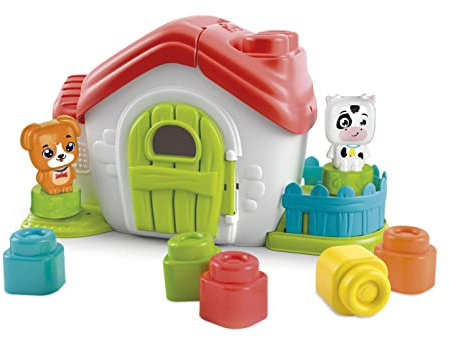 Clementoni Soft Clemmy Sensorische Farm - Mit weichen Bausteinen & Figuren für Babys & Kleinkinder ab 6 Monaten - Sensorik-Spielzeug mit Bauklötzen 17767