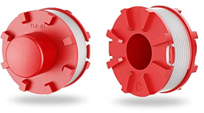 Viilich 2 bobinas de hilo de repuesto para Einhell GE-CT 36/30Li E & AGILLO 36/255 & 18/200 BL, accesorios para cortacésped, ABS de alta calidad y hilo de nailon, cortabordes reemplazar Einhell