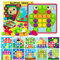 Wisplye Mosaik Steckspiel für Kinder, Lernspielzeug Steckmosaik mit 46 Steckperlen und 10 Bunten Steckplätte, Bunte Zuordnungsspiel Pädagogische Baustein, Geschenke für Junge Mädchen ab 1 2 3 Jahr
