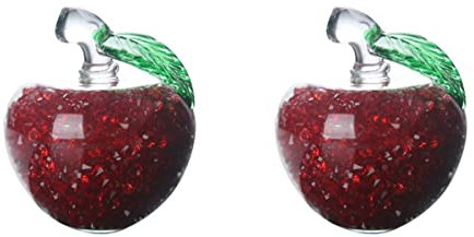 2 Pz Tappo per decanter per mele tappo di vetro a sfera tappi per vino iceberg frutta abito tappo di tenuta del decanter tappo del decantatore artificiale statua sughero fermacarte