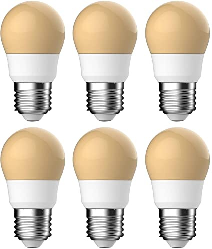 Energetic E27 Edison Screw LED Light Bulbs, 3.6W (25W Equivalent), 215 Lumens, Non-Dimmable, Warm White 2400K, Energy Saving - 6 Pack