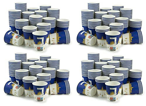 Octopus 1500 x mulled wine cups, paper cups (sustainably produced), winter motif with 200 ml capacity
