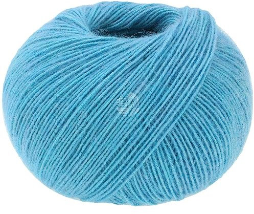 LANA GROSSA Ecopuno | Edle Netzgarnstruktur aus Baumwolle gefüllt mit Merino/Alpaka | Handstrickgarn aus 17% Schurwolle & 11% Alpaka Wolle | 50g Wolle zum Stricken & Häkeln | 215m Garn FB 85