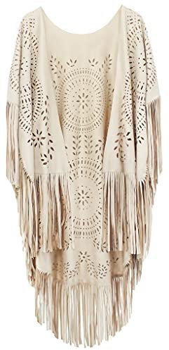 Damen Retro Schals Tassel Open Front Poncho Cape Oversized Strickjacke Decke Hochzeit Schals Wrap Sommer Soft Cape Mantel Geschenk für Damen
