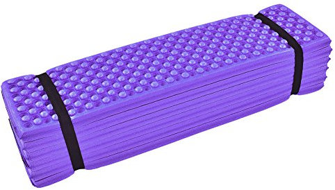Matelas de Couchage Portable en Mousse, Tapis de Camping en Mousse pour Extérieur, Tente de Plage Pliante, Matelas de Couchage pour Tente de Plage Pliante, Matelas Imperméable (Violet)