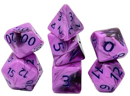 Dice4friends Würfelset: Cherry Gum (7)