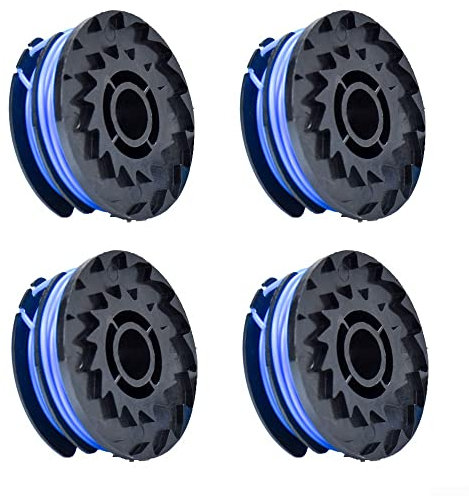 QOXEZY Lot de 4 bobines et fil pour débroussailleuse électrique RAC109 RLT5030S RLT4025