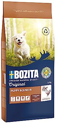 Bozita Original Puppy&Junior 12kg - Hundefutter Trockenfutter Alleinfuttermittel für Welpen und Junghunde bis zum Zahnwechsel und Mütter