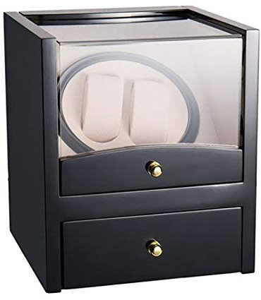 Spinner-Aufzugsbox Uhrenbeweger - Elektrischer Luxus-Uhrenschüttler 2+2 Displayhalter Mechanische Uhr Automatikaufzug Aufbewahrungsbox Motor Turn Uhrenaufzugssammlung Haushalt Leise und gut bedient (