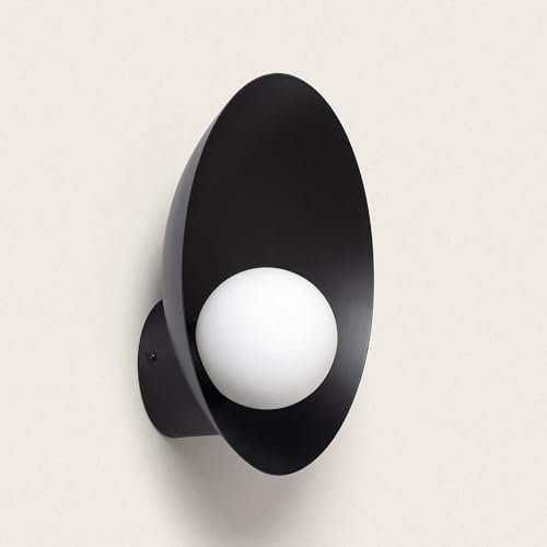 LEDKIA LIGHTING Aplique de Pared Metal y Cristal Brais G9