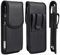 Porta Cellulare da Cintura Uomo in Pelle, Custodia Porta Telefono da Cintura, 6.5 Piccolo Fondina Cellulare Cintura Custodia per Smartphone Sport Borsetta Portafoglio per Samsung S25+ S24 S23 Ultra