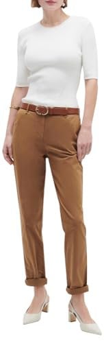 Caroll Femme Pk011-adelmob Pantalon, Marron, 40 EU