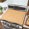YUHFERA Bamboo Stove Top Covers/Cutting Board for Electric or Gas Stove Burners,Wood Stove top Cover or Sink Cover in Small Kitchen,Adjustable Cover Height for RV Stove - 75x54cm