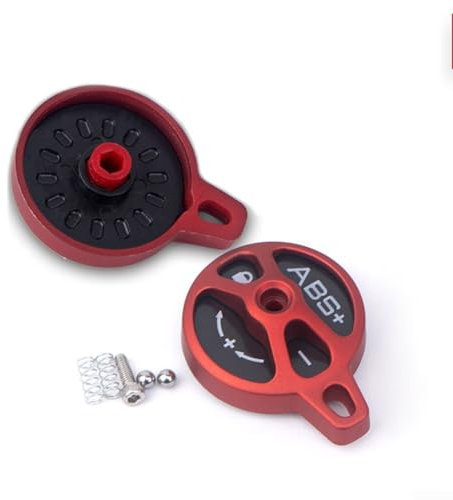 Aggiorna la tua forcella SR per SUNTOUR, kit di montaggio con blocco manuale con interruttore per tappo forcella, adatto per bici da strada , nero/rosso (rosso)