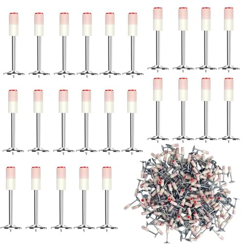 400 clavos para pistolas de clavos, pistola de clavos de aire comprimido, clavos redondos de 7,3 mm, pistola de uñas, clavos manuales de acero, mini clavos para techos, ocultación de alambre, fijación