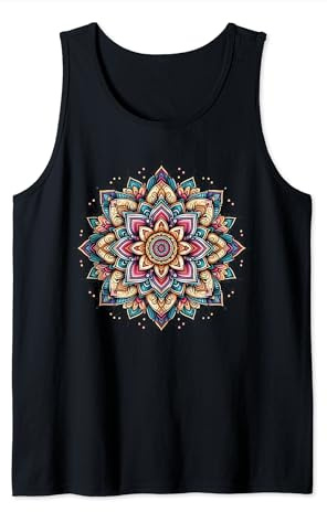 Wunderschönes, buntes Mandala-Mandala, für Yoga Tank Top
