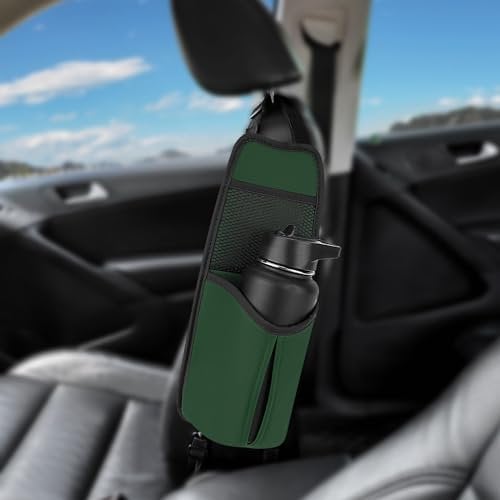 Linkidea Seiten-Trinkflaschen-Organizer für den Autositz, kompatibel mit Yeti Rambler Bottle (770 ml/1020 ml) und Hydro Flask (940 ml/1120 ml), Hängetasche für große Trinkflaschen, Grün