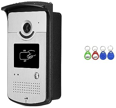MZZYG Visual Doorbell 4.3inch Color RFID Video Camera Doorbell Wired Intercom Door Phone Entry System Kit For Home Indoor Monitors IR Night Vision For Home Security(Size:One Camera Only)