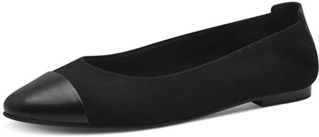 MARCO TOZZI Damen Ballerinas Spitz Elegant, Schwarz (Black Comb), 40 EU