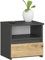 Home Collective Kommode mit 1 Schublade Kommode Schlafzimmer Flur Wohnzimmer Organizer Kommode mit Schubladen 40 cm breit 40 cm hoch Holz Highboard Sideboard Mehrzweckschrank | Graphit-Artisan Eiche