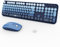 FOPETT Wireless Keyboard and Mouse Combo, 104 Keys Full-Sized 2.4 GHz Round Keycap Colorful Keyboards, USB Receiver Plug and Play, for Windows, Mac, PC, Laptop, Desktop