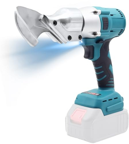 Akkuschere, 18V Blechschere Elektrisch Akku Bürstenlos Metallschere für Makita 1600RPM vibrationsarm überhitzungsschutz heimwerker bedarf zum Schneiden von Blech 2mm Teppich Stoff Leder ohne Akku