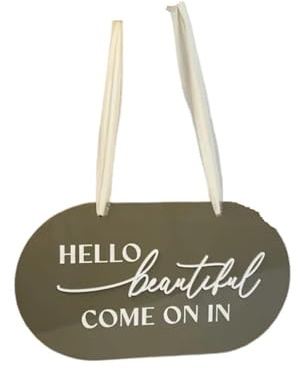 Open Closed Board Open Close Hanging Door Sign 3D Reversible Double Sided We're Closed Business Aesthetic(Green)