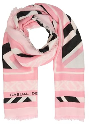Comma Floral gemusterter Schal aus Modal- und Wollmix mit Fransen