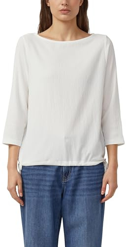 s.Oliver Strukturierte Shirt-Bluse mit U-Boot-Ausschnitt