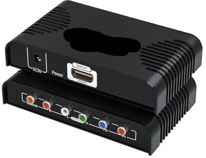 Convertitore Video Ypbpr 1080P Da HDMI A RGB Con Ridimensionamento Ingresso A Uscita Componente Compatibile For PS5 PS4 Xbox Scaler A
