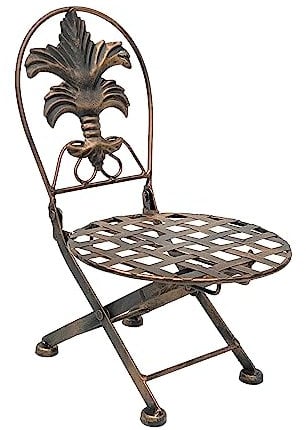 DanDiBo Blumenhocker Stuhl klappbar Metall Blumenständer Pflanzenständer 32 cm Puppenstuhl