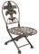 DanDiBo Blumenhocker Stuhl klappbar Metall Blumenständer Pflanzenständer 32 cm Puppenstuhl