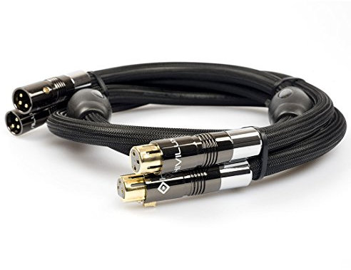 HiViLux - Cavo Referenz HIFI bilanciato, con connettori NF/XLR OCC/SCC, diametro: 14 mm, coppia stereo, 2 canali 3.0m Paar