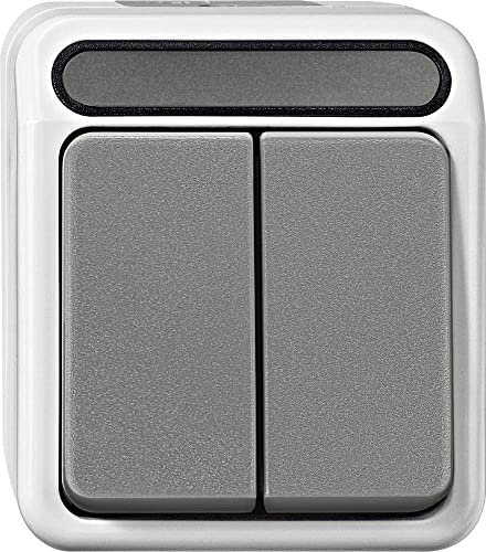 Merten, MEG3115-8029, Interruttore Serie, 1 polo, Aqua Star, grigio chiaro