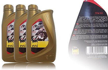 Eni i-ride Moto GP 10 W-60 Motorrad Motor, 3x1Liter